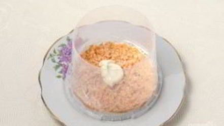 Рецепт салата мимоза с рисом и сыром