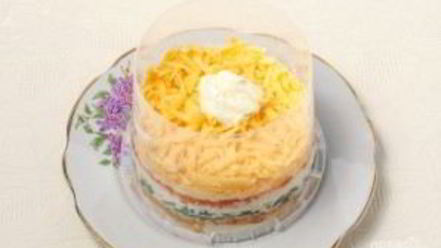 Рецепт салата мимоза с рисом и сыром