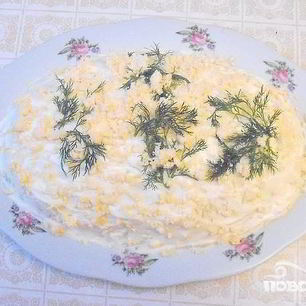 Рецепт Салата Мимоза с сельдью