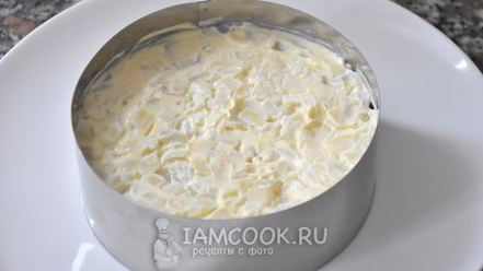 Рецепт салата мимоза с сыром