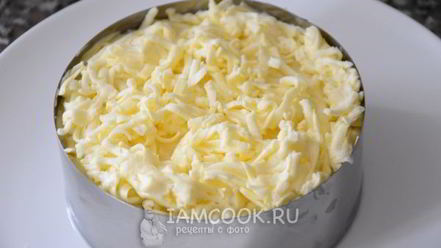 Рецепт салата мимоза с сыром