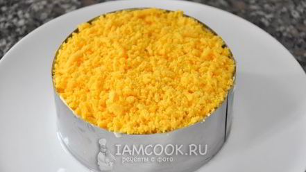 Рецепт салата мимоза с сыром