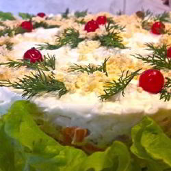 Рецепт Салата Мимоза с тунцом