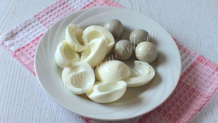 Рецепт салата мимоза с яблоком