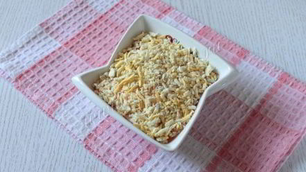 Рецепт салата мимоза с яблоком