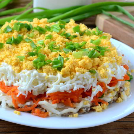 Рецепт Салата Мимоза со скумбрией