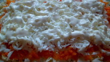 Рецепт салата-рулета мимоза