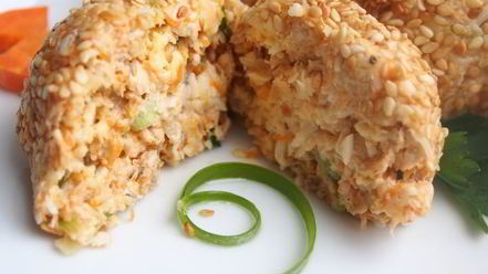 Рецепт салатных шариков мимоза