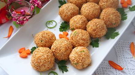 Рецепт салатных шариков мимоза