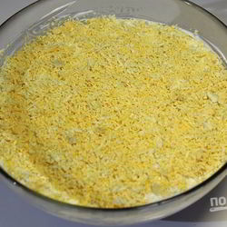 Рецепт Слоеного салата Мимоза с тунцом