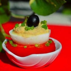 Рецепт Закусочных яиц Мимоза