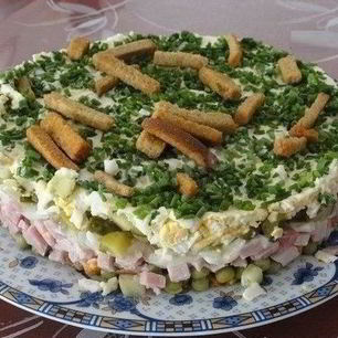 Рецепт Салата На траве дрова