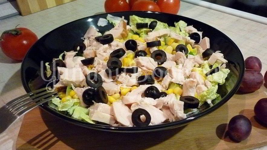 Рецепт салата нежного цвет