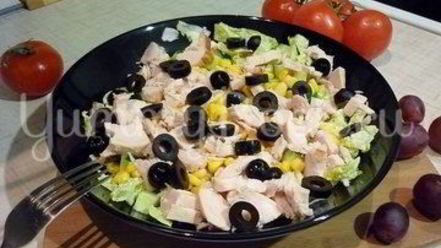 Рецепт салата нежного цвет