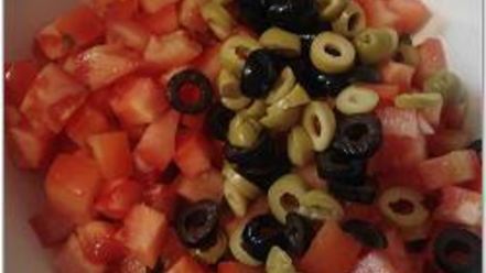 Рецепт салата пестрого