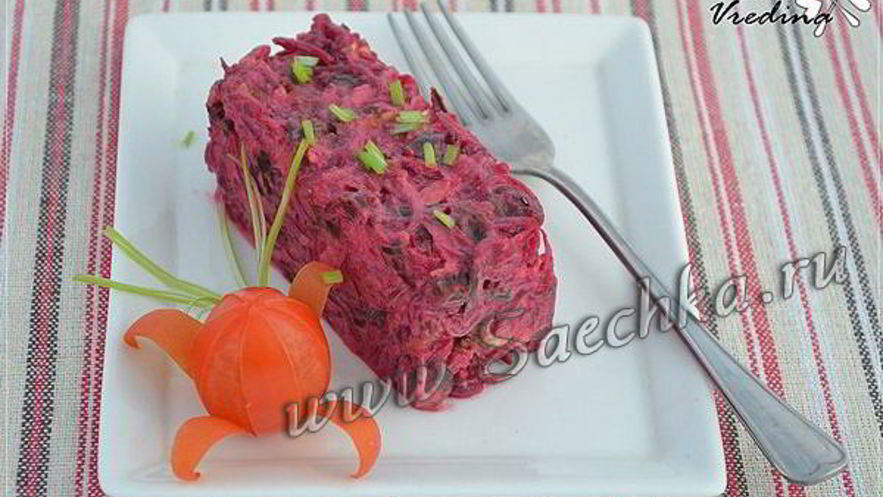 Рецепт салата пиковая дама