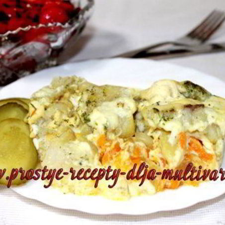 Рецепт Филе минтая под шубкой