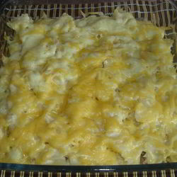 Рецепт Грибов в сливочном соусе под шубой из фарфалле