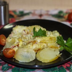 Рецепт Картошки под шубой в духовке