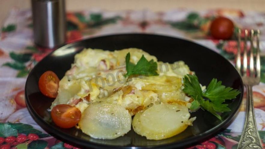 Рецепт картошки под шубой в духовке