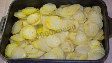 Рецепт картошки под шубой в духовке
