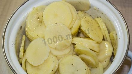 Рецепт картошки под шубой в духовке