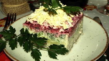 Рецепт Хамсы под шубой