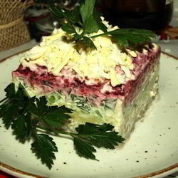 Рецепт Хамсы под шубой