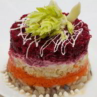 Рецепт Красивой Селедки под шубой