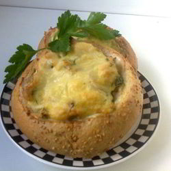 Рецепт Куриной грудки в гнезде под шубой