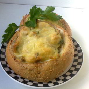 Рецепт Куриной грудки в гнезде под шубой