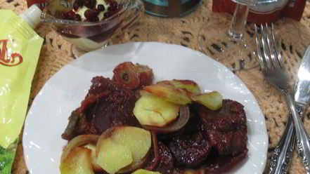 Рецепт мяса под шубой зимняя клюква