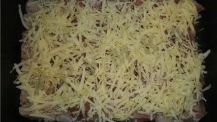 Рецепт мяса с сыром и майонезом под шубой