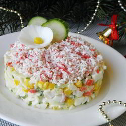 Рецепт Салата Крабового под шубой