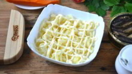 Рецепт салата шпроты под шубой