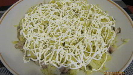 Рецепт сельди под шубой из помидор