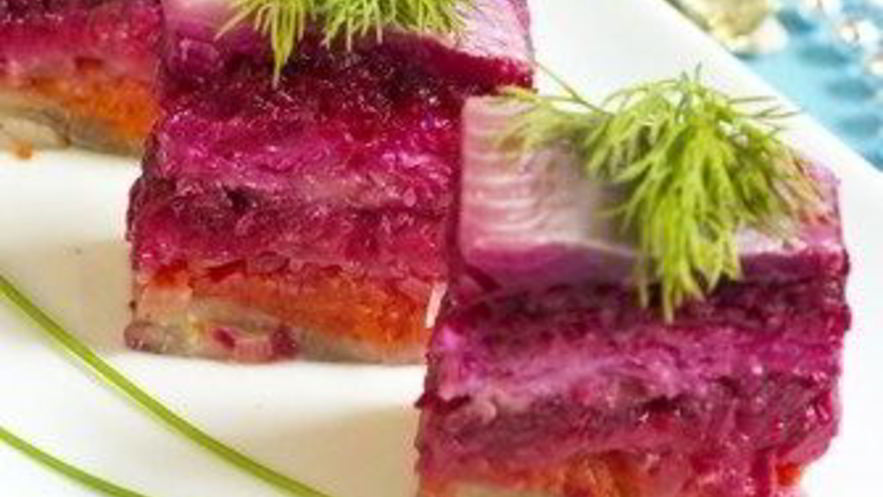 Рецепт сельди под шубой с сыром