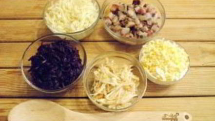 Рецепт селедки под шубой без моркови