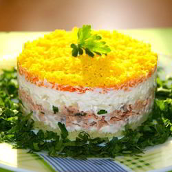 Рецепт Селедки под шубой без свеклы