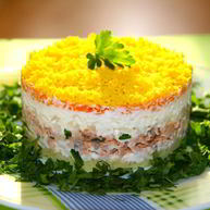 Рецепт Селедки под шубой без свеклы