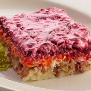 Рецепт Селедки под шубой Праздничная