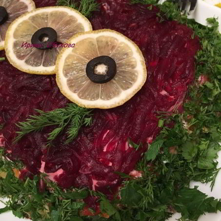 Рецепт Селедки под шубой с хлебом