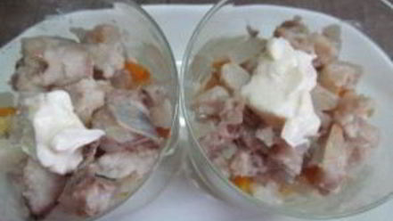 Рецепт селедки под шубой с маринованным луком