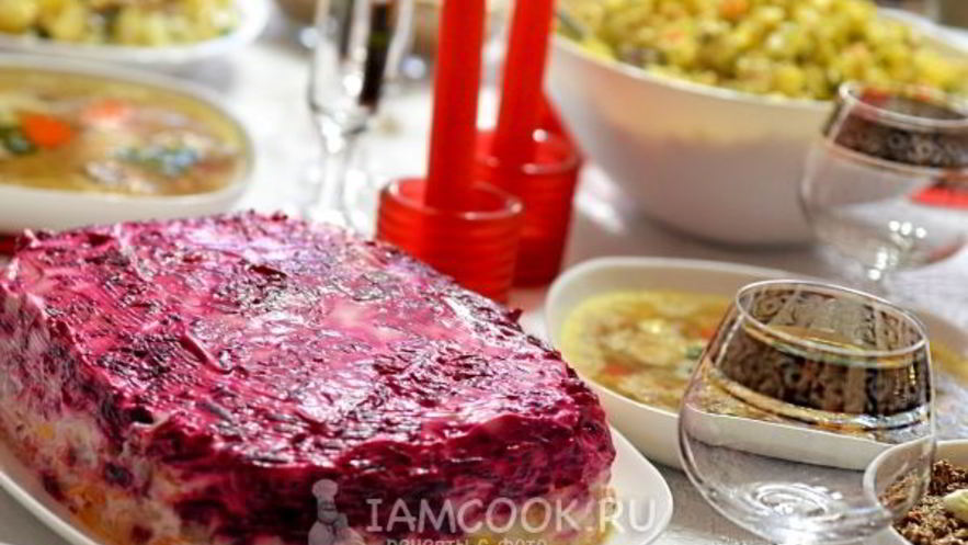 Рецепт селедки под шубой с яблоком