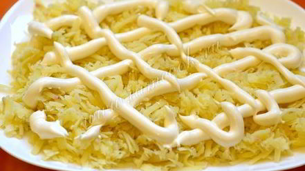 Рецепт селедки под шубой с яблоком