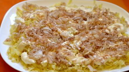 Рецепт селедки под шубой с яблоком