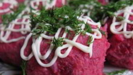 Рецепт селедки под шубой шариками