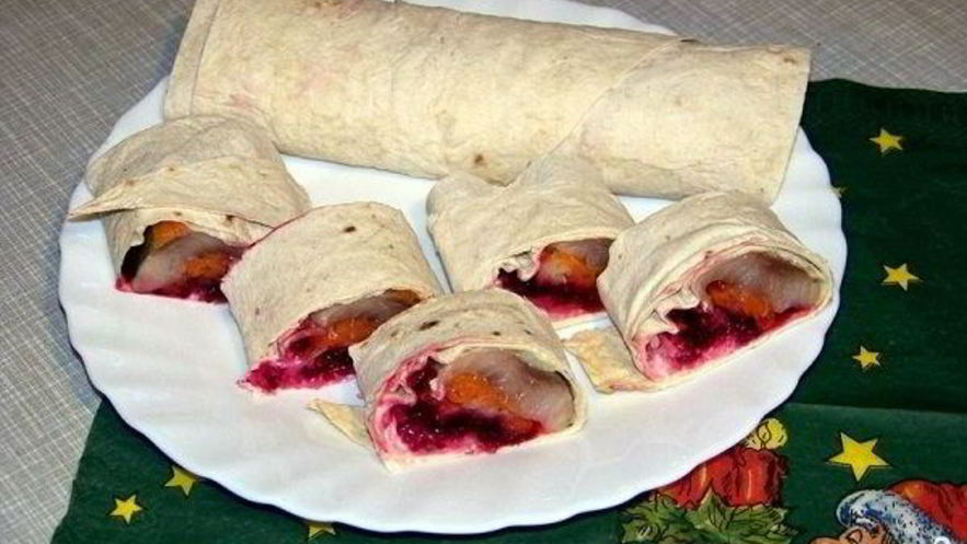 Рецепт селедки под шубой в лаваше