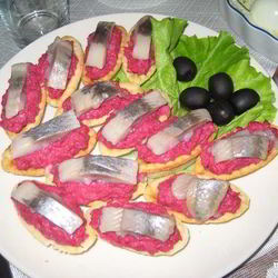 Рецепт Селедки под шубой в тарталетках