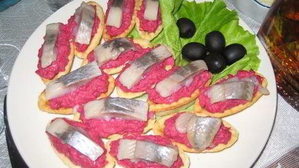 Рецепт Селедки под шубой в тарталетках